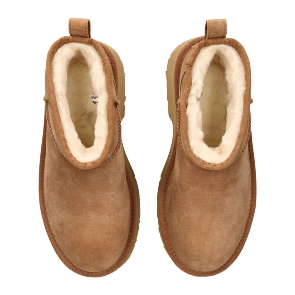 🆕️ UGG The Classic Ultra Mini New Heights Boot Size 8 Chesnut - Picture 6 of 16